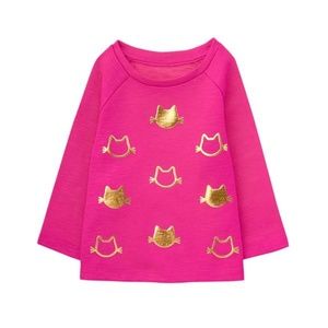 Gymboree Baby Girl Sparkle Cat Top